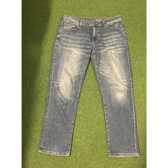 IZOD Men's Comfort Stretch Straight Fit Jeans Blue Size 34x30 Denim - Picture 1 of 8